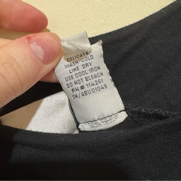 Women’s Newport News 90s Goth Witchy Black Short Sleeve Flowy Sleeves Size XL - Picture 10 of 15